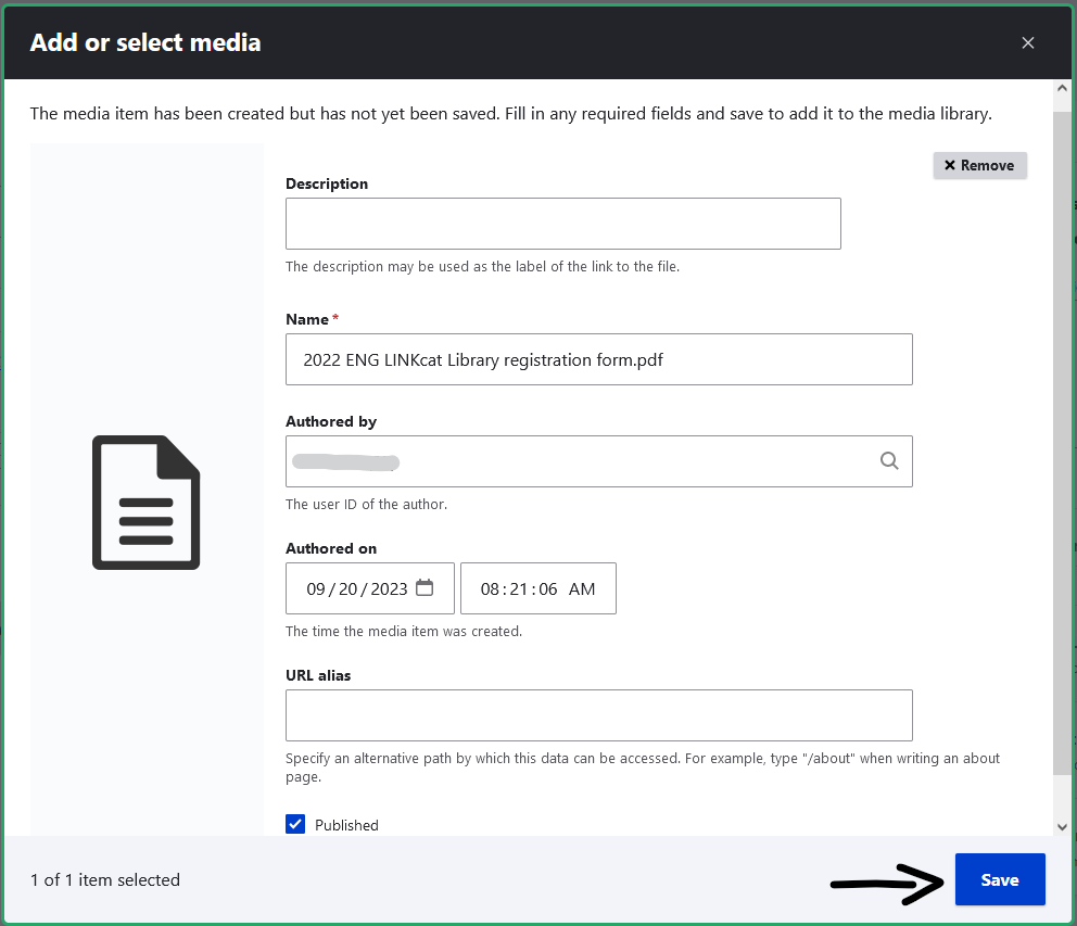 Save document media